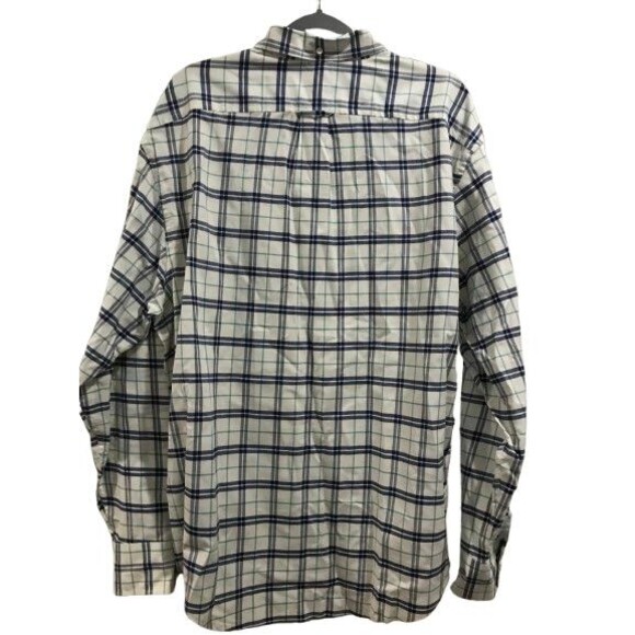 Men's XL Shirt Button Down Izod Saltwater Stretch Long Sleeve Collared Relaxed - Picture 2 of 3